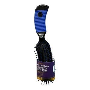 Donna Collection Curved Cushion Brush Small Blue New